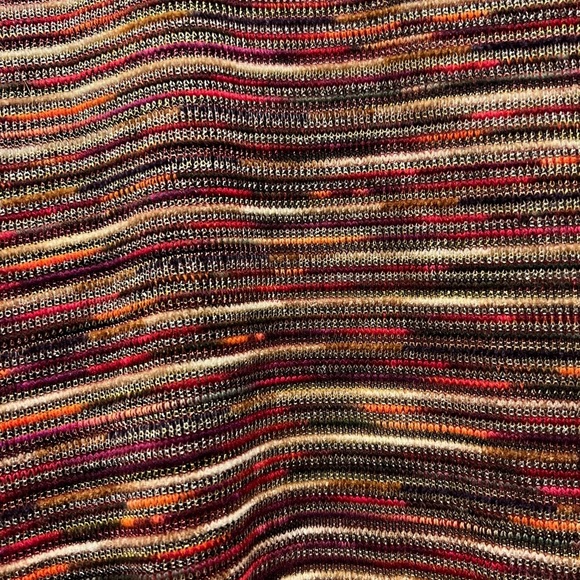 Choices 3/4 length sleeve kimono cardigan sweater XL Festive Fall Metallic - Picture 6 of 11